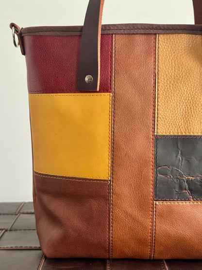 SALE - Brown Leather Tote