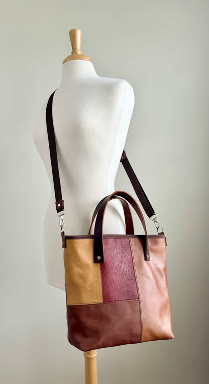 SALE - Brown Leather Tote