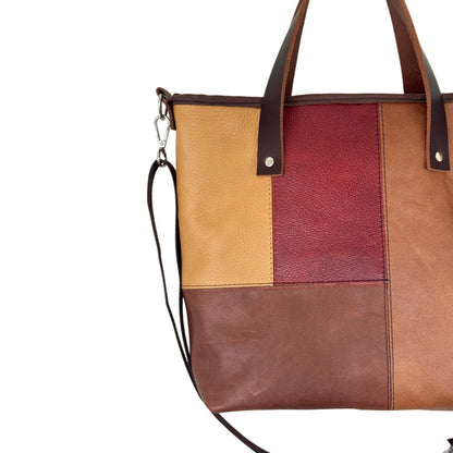 SALE - Brown Leather Tote