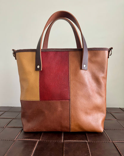 SALE - Brown Leather Tote