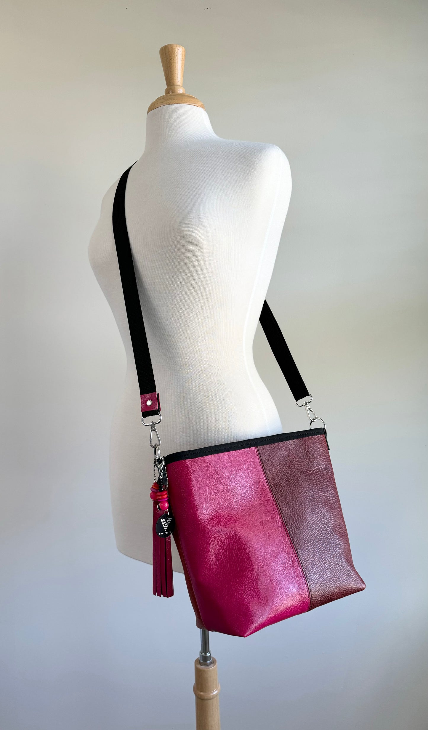 SALE - Multicolored Leather Crossbody