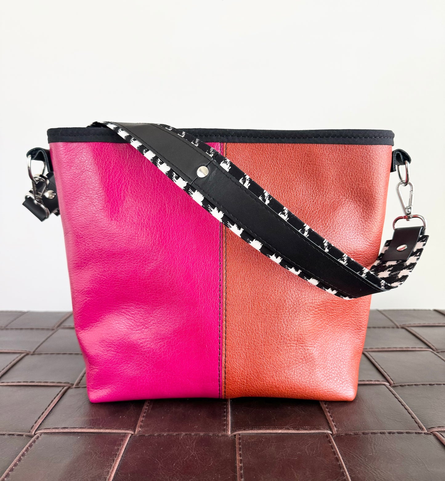 SALE - Multicolored Leather Crossbody