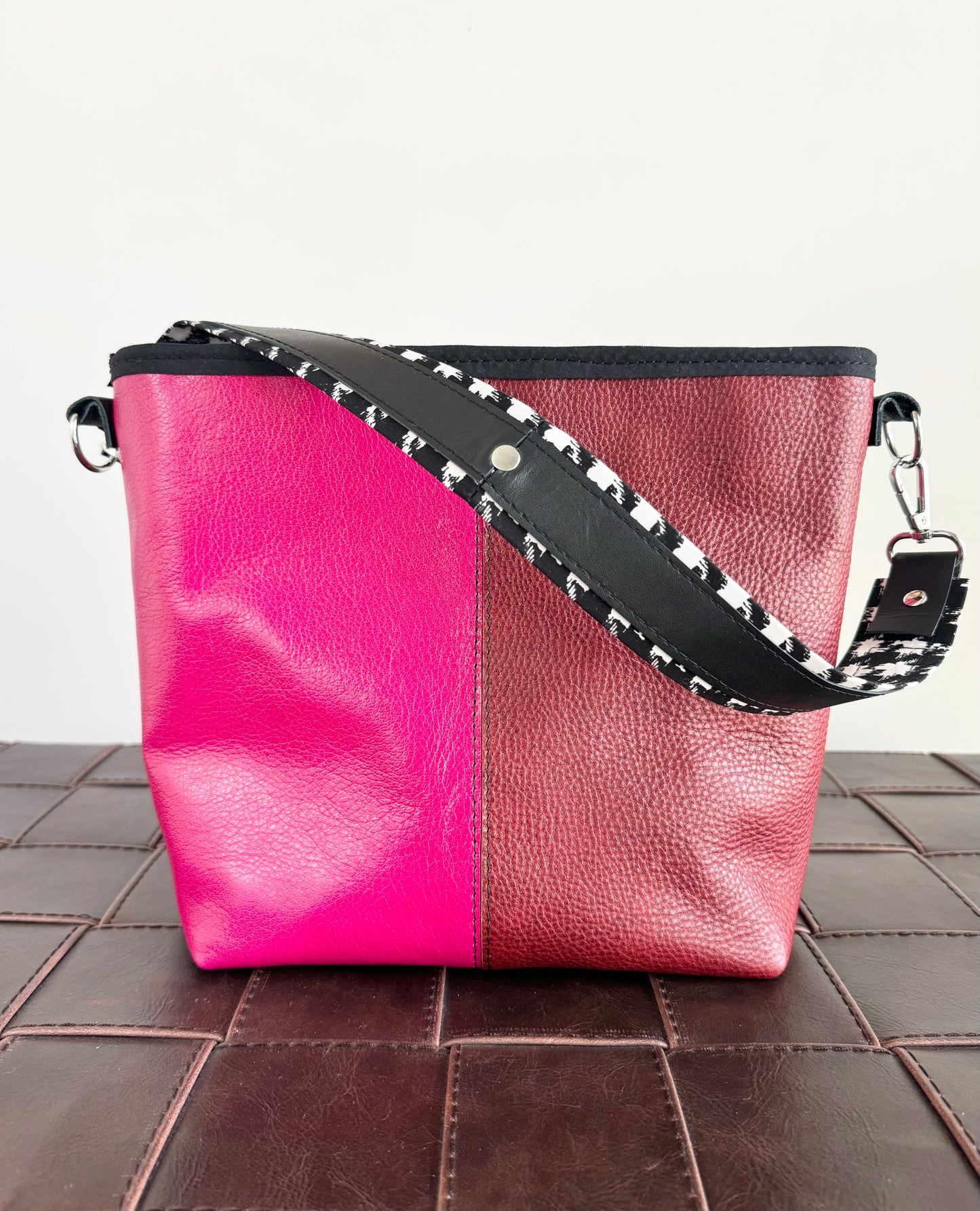 SALE - Multicolored Leather Crossbody