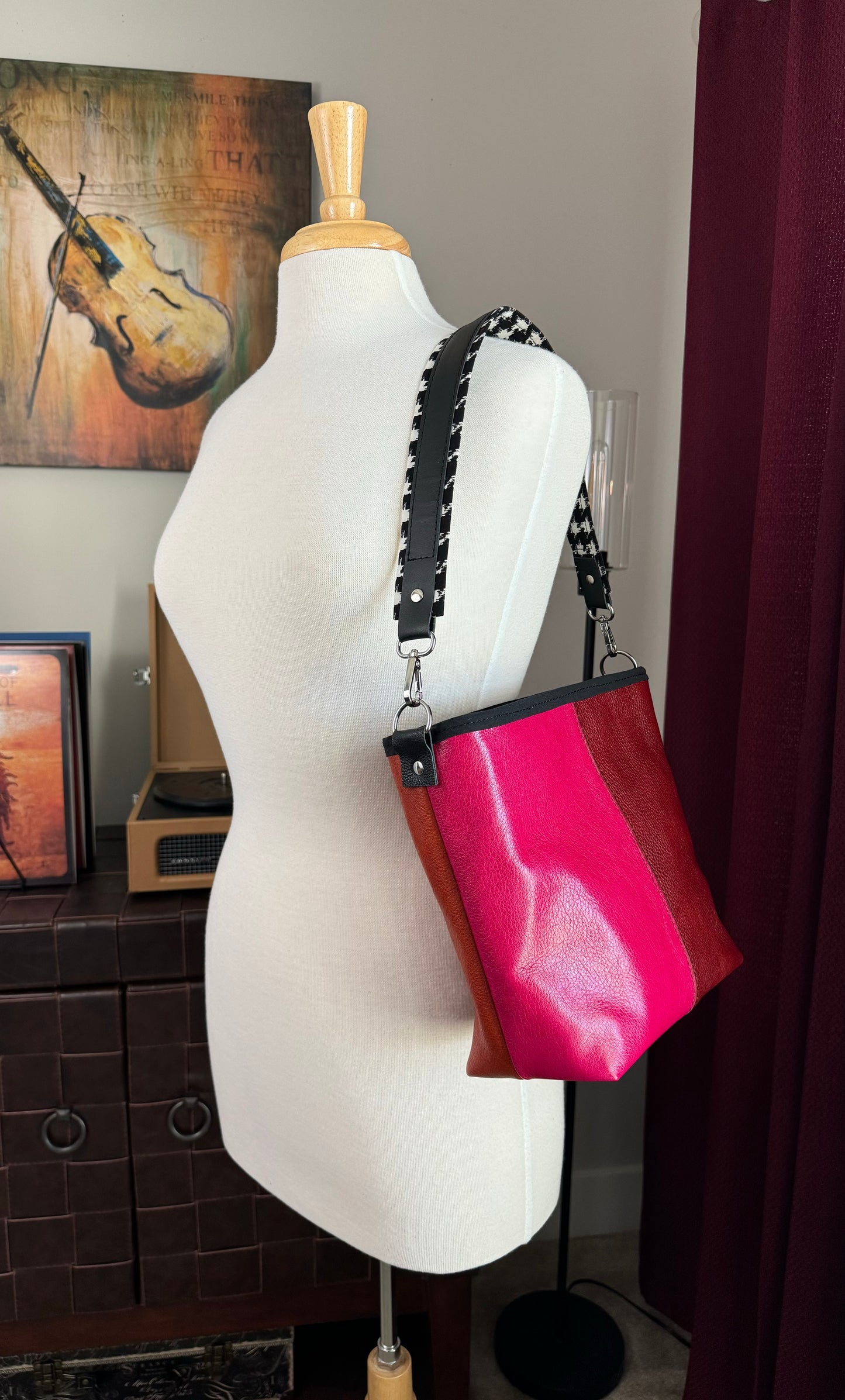 SALE - Multicolored Leather Crossbody