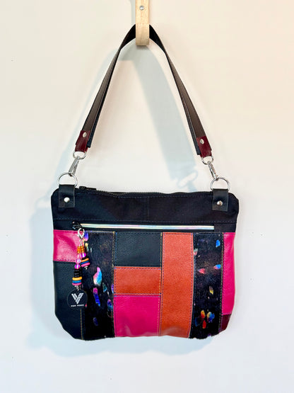 Multicolored Leather Crossbody