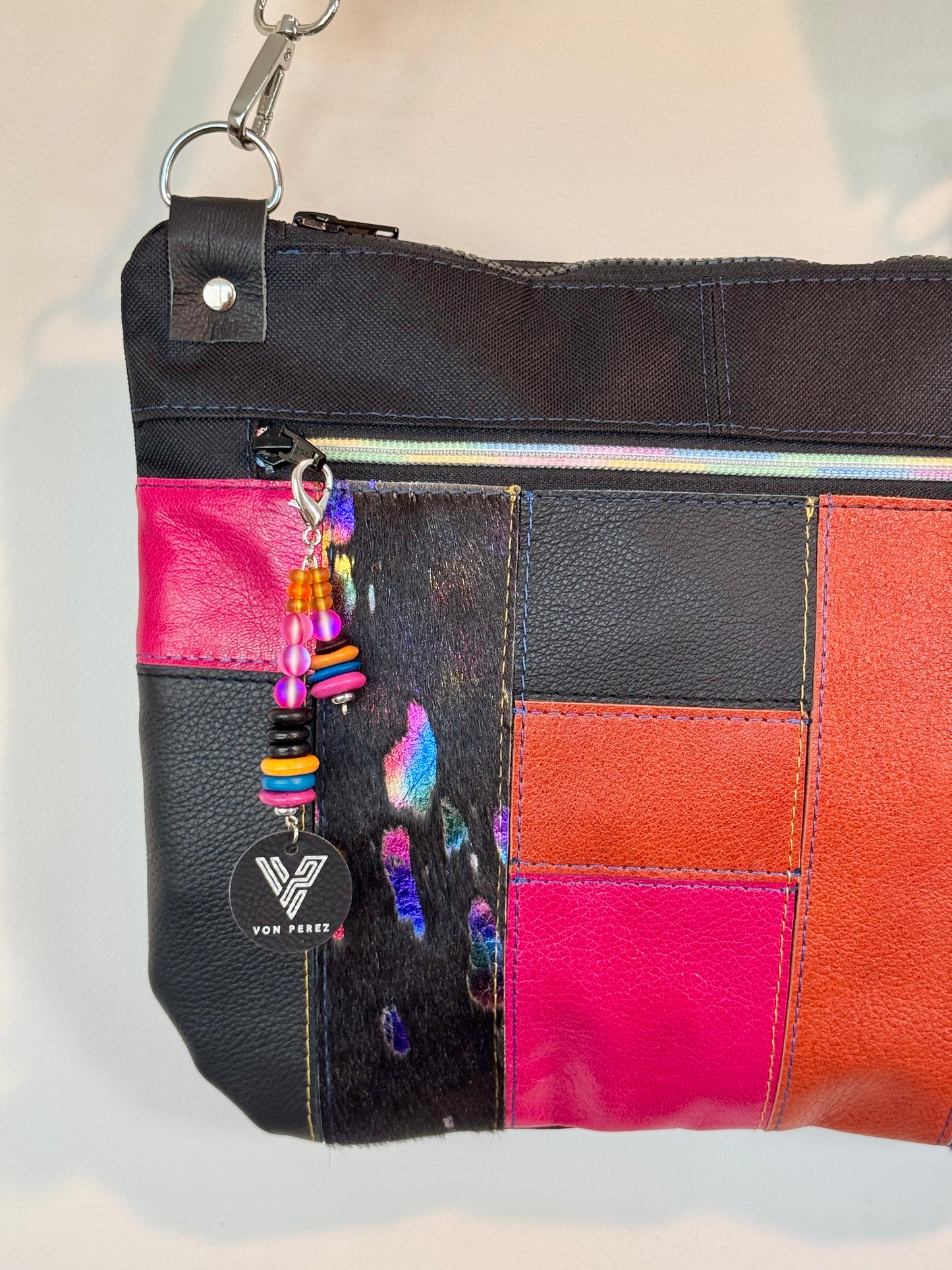 Multicolored Leather Crossbody