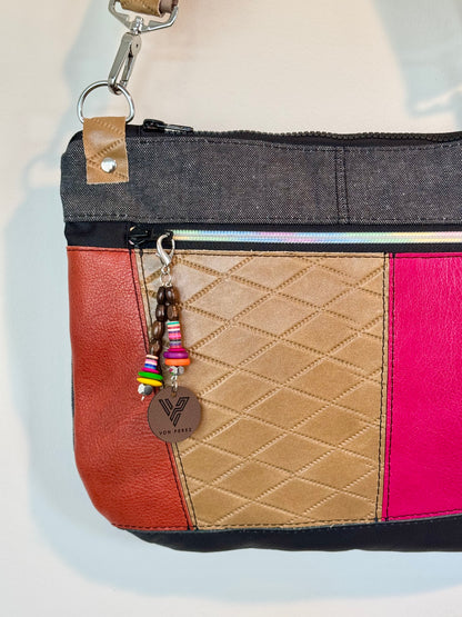 Multicolored Leather Crossbody