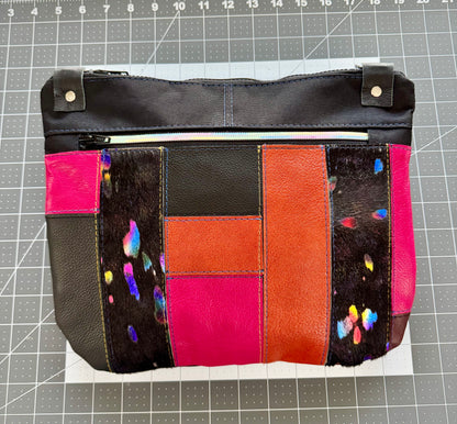 Multicolored Leather Crossbody