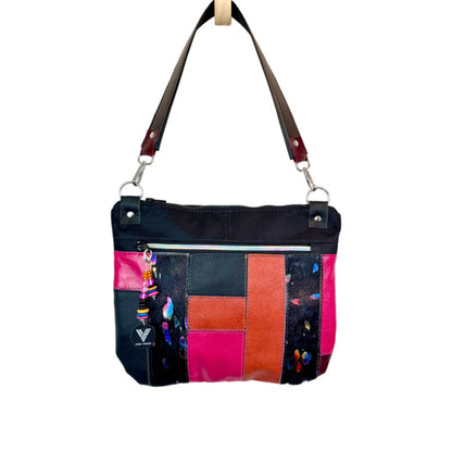 Multicolored Leather Crossbody